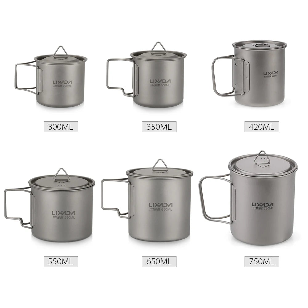 Ultralight Titanium Cup Mug 300/350/550/650ml