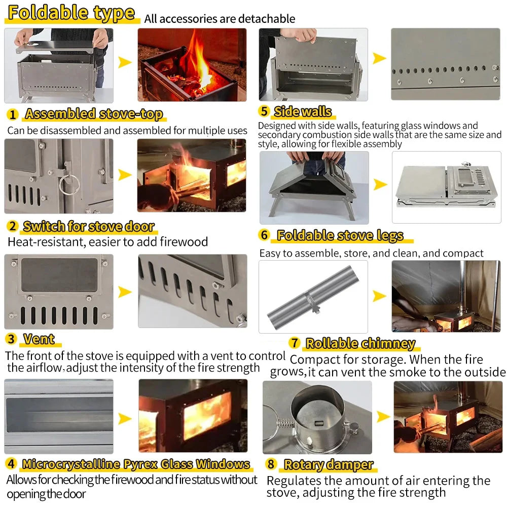 Soomloom Titanium Folding Stove