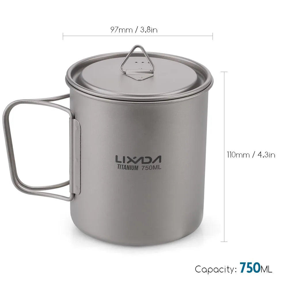 Ultralight Titanium Cup Mug 300/350/550/650ml
