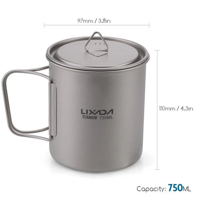 Ultralight Titanium Cup Mug 300/350/550/650ml