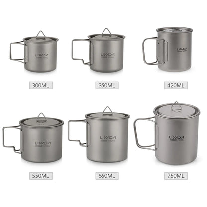 Ultralight Titanium Cup Mug 300/350/550/650ml