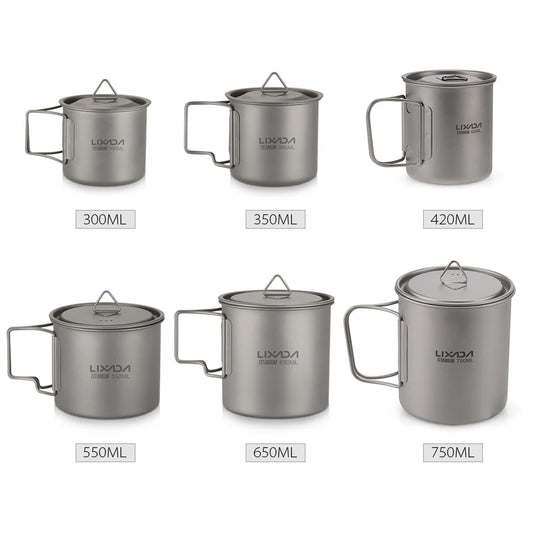 Ultralight Titanium Cup Mug 300/350/550/650ml