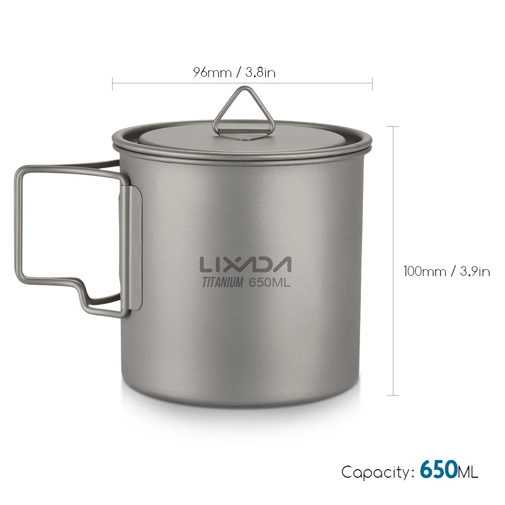 Ultralight Titanium Cup Mug 300/350/550/650ml