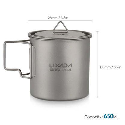 Ultralight Titanium Cup Mug 300/350/550/650ml