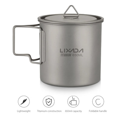 Ultralight Titanium Cup Mug 300/350/550/650ml