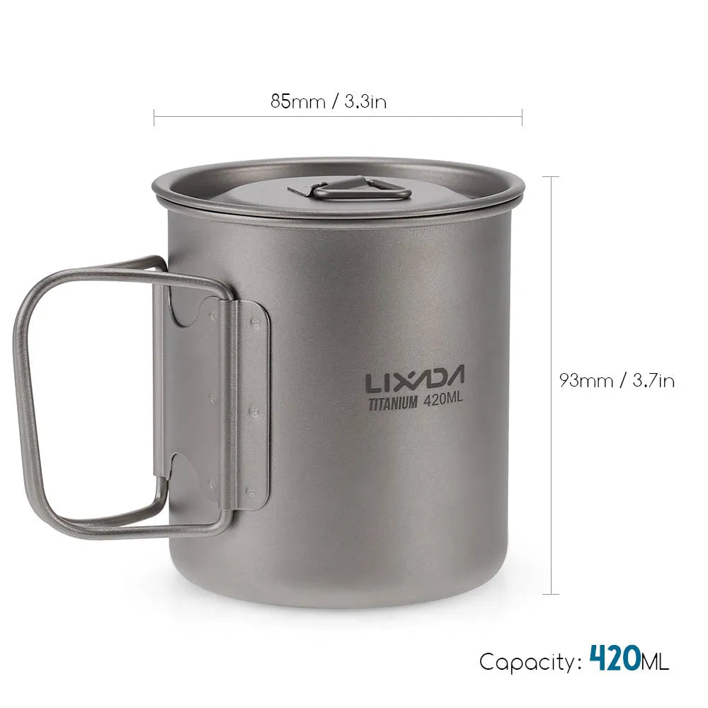 Ultralight Titanium Cup Mug 300/350/550/650ml