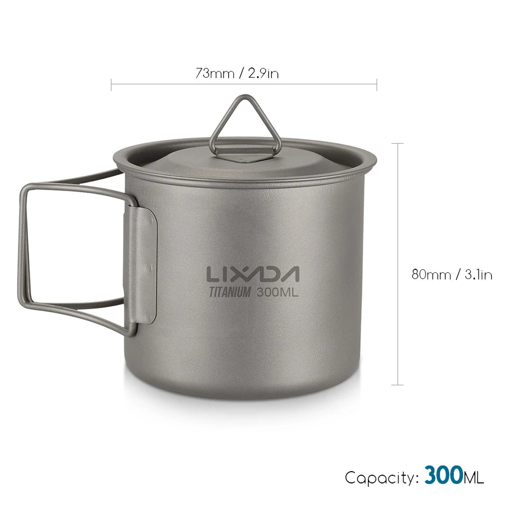 Ultralight Titanium Cup Mug 300/350/550/650ml