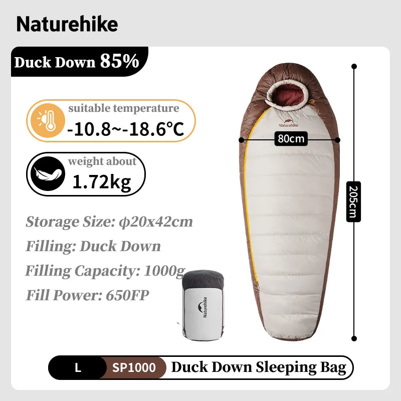 Naturehike Camping Winter Sleeping Bag Snowbird Mummy