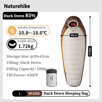 Naturehike Camping Winter Sleeping Bag Snowbird Mummy