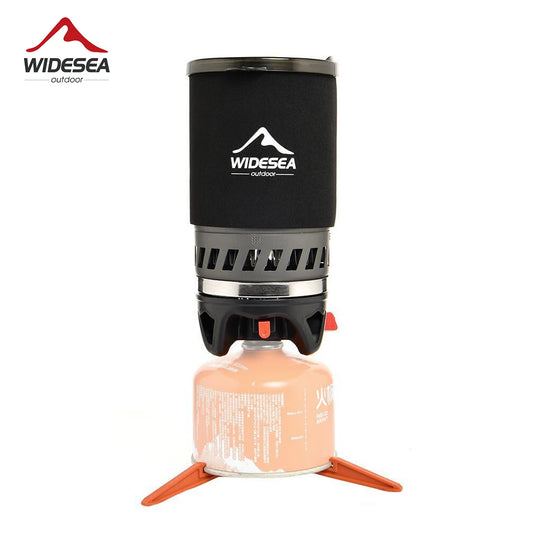 Outdoor Gas Stove Burner Coffee Pot Cup Cookware