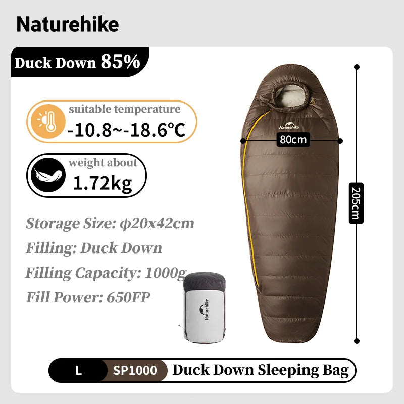 Naturehike Camping Winter Sleeping Bag Snowbird Mummy
