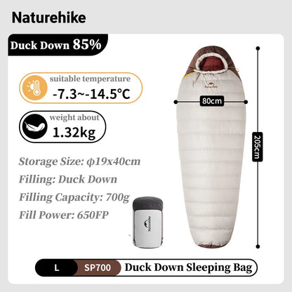 Naturehike Camping Winter Sleeping Bag Snowbird Mummy