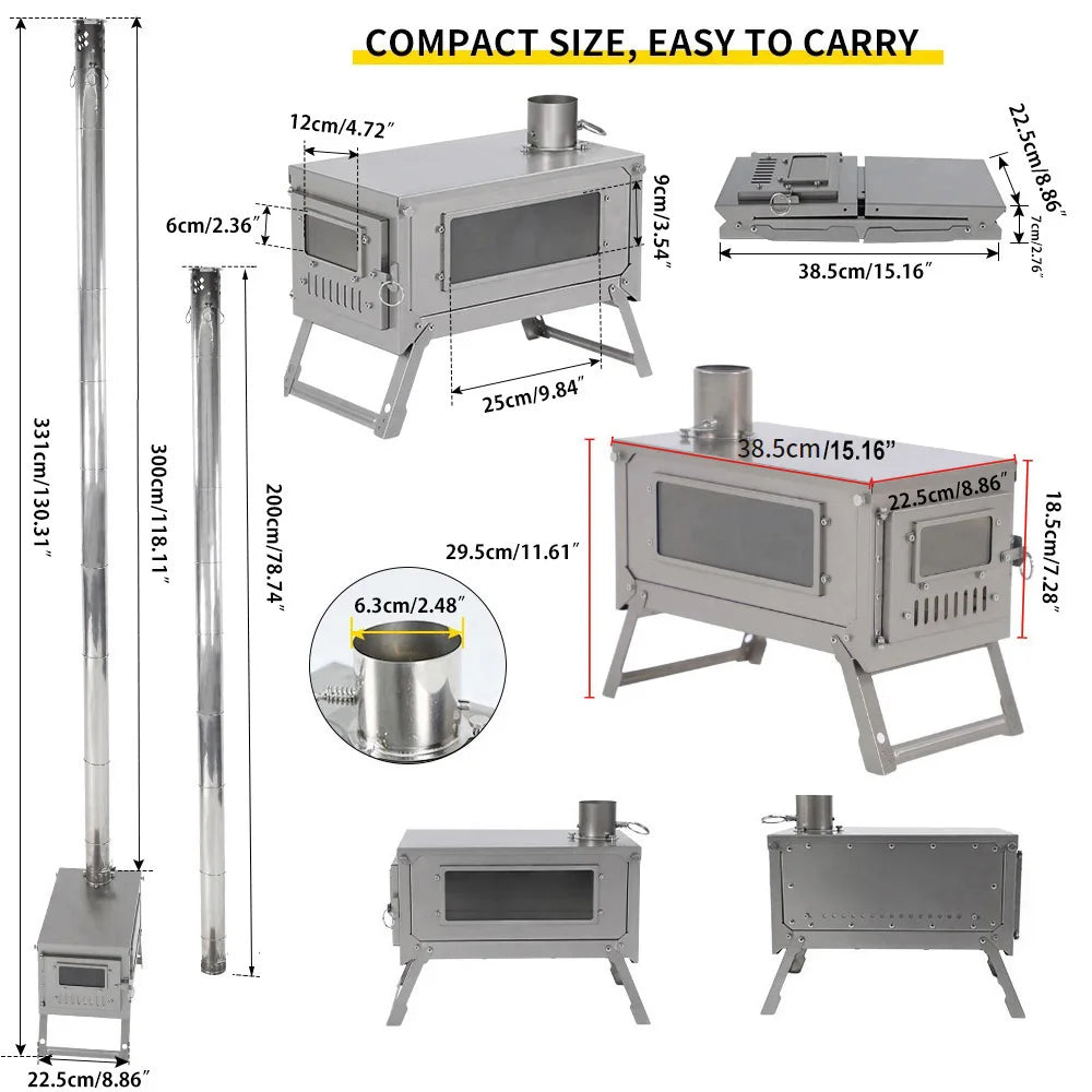 Soomloom Titanium Folding Stove
