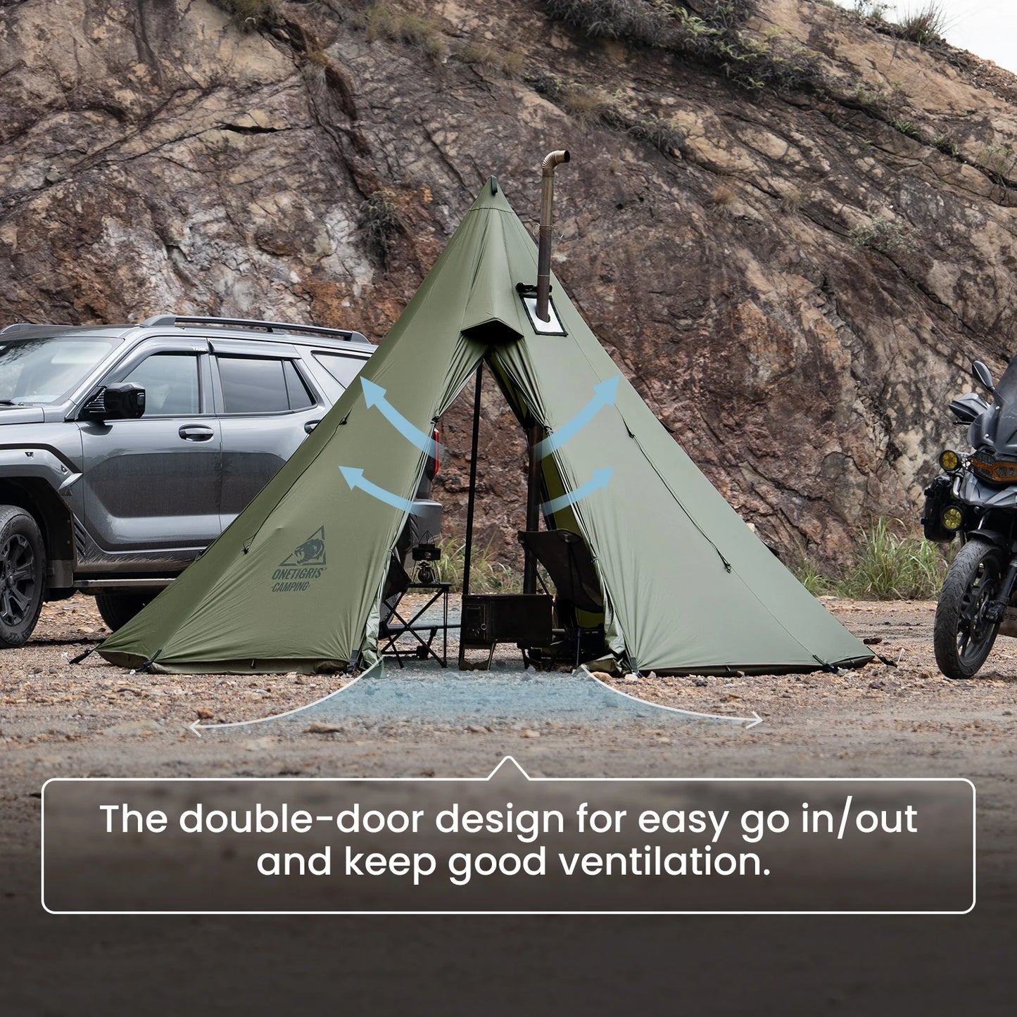 OneTigris Rock Fortress Hot Tent with Stove Jack