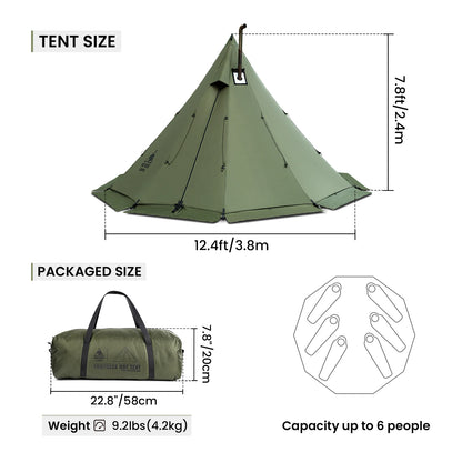 OneTigris Rock Fortress Hot Tent with Stove Jack