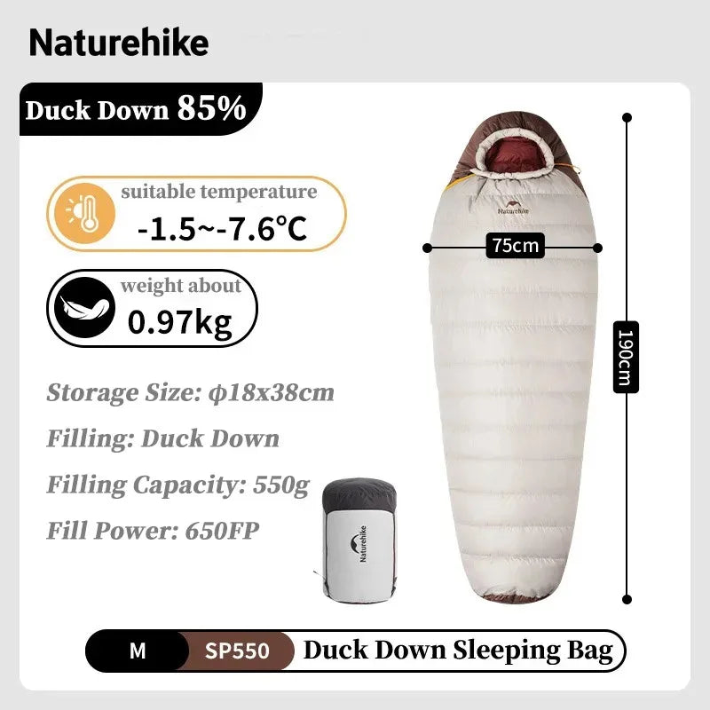 Naturehike Camping Winter Sleeping Bag Snowbird Mummy