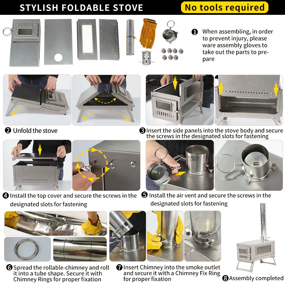 Soomloom Titanium Folding Stove