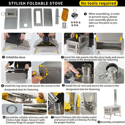Soomloom Titanium Folding Stove