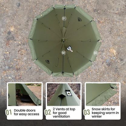 OneTigris Rock Fortress Hot Tent with Stove Jack
