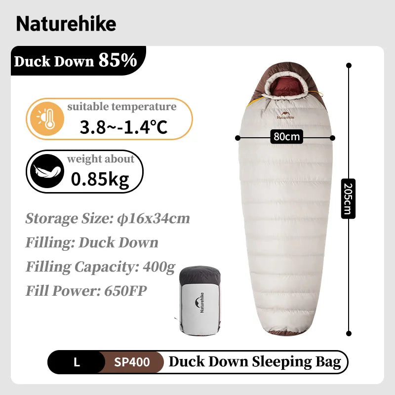 Naturehike Camping Winter Sleeping Bag Snowbird Mummy