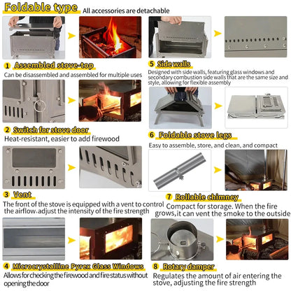 Soomloom Titanium Folding Stove