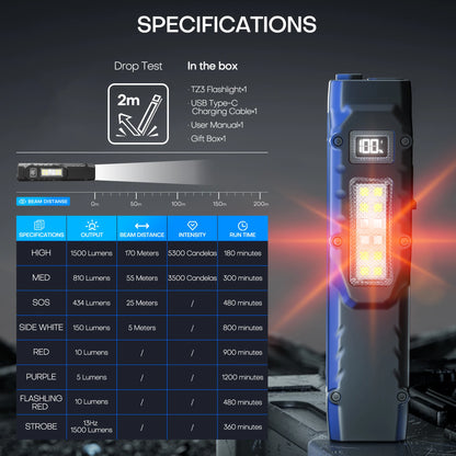 Tactical Rechargeable Flashlight
